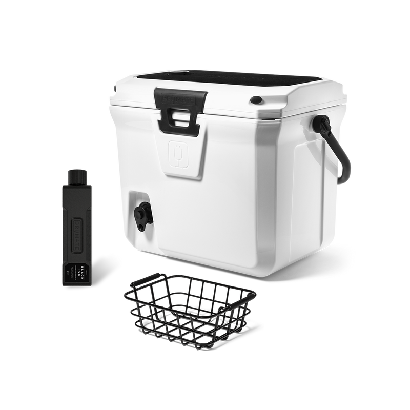 Br Tank 20-Quart Grab + Go Cooler Bundle | Ice White - Simple Bottle-Bundle
