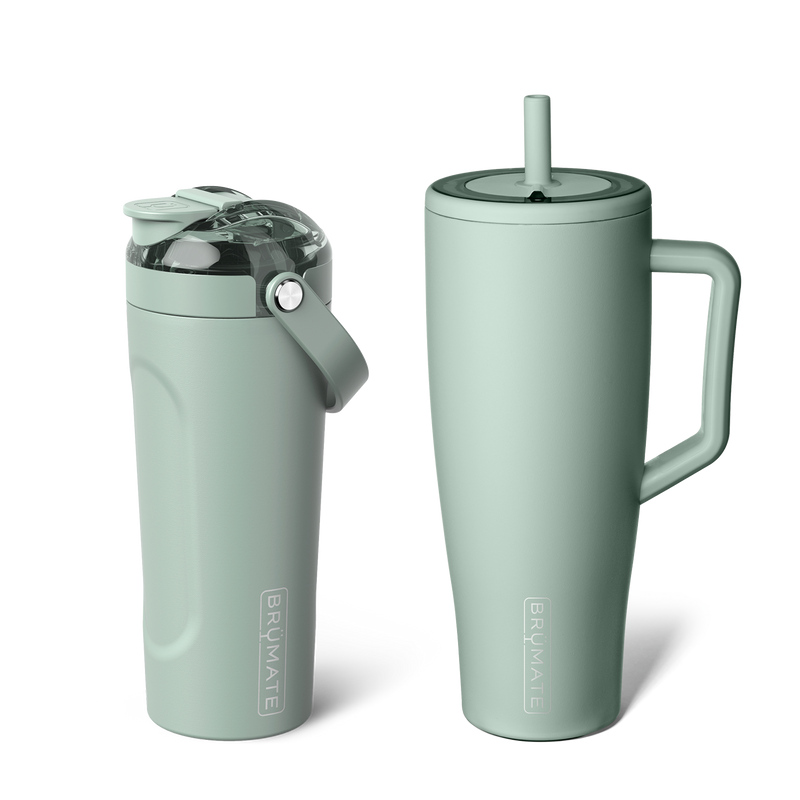 Shake + Glow Bundle | Sage | 40oz/25oz - Roadtrip First-Sip