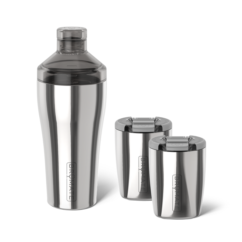 Cocktail Shaker + Rocks Bundle | Polished Stainless | 22/12oz - Bright Easy-Bundle