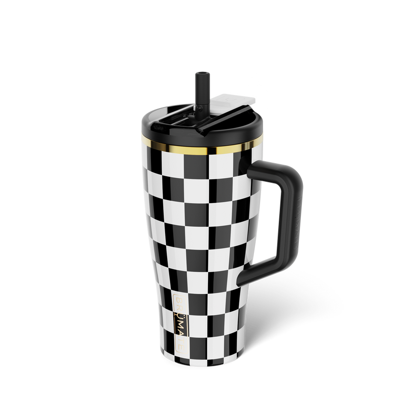 Era Flip 30oz | Black & White Checker - Durable Drinkware