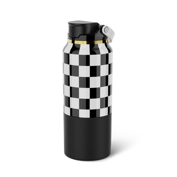 Rise 35oz | Black & White Checker - Seasonal Bottle