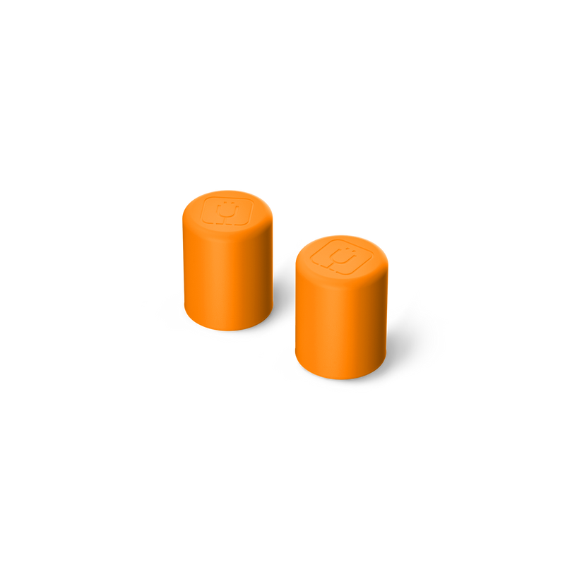Magnetic Straw Cover | Clementine | 2-Pack - Essential Select