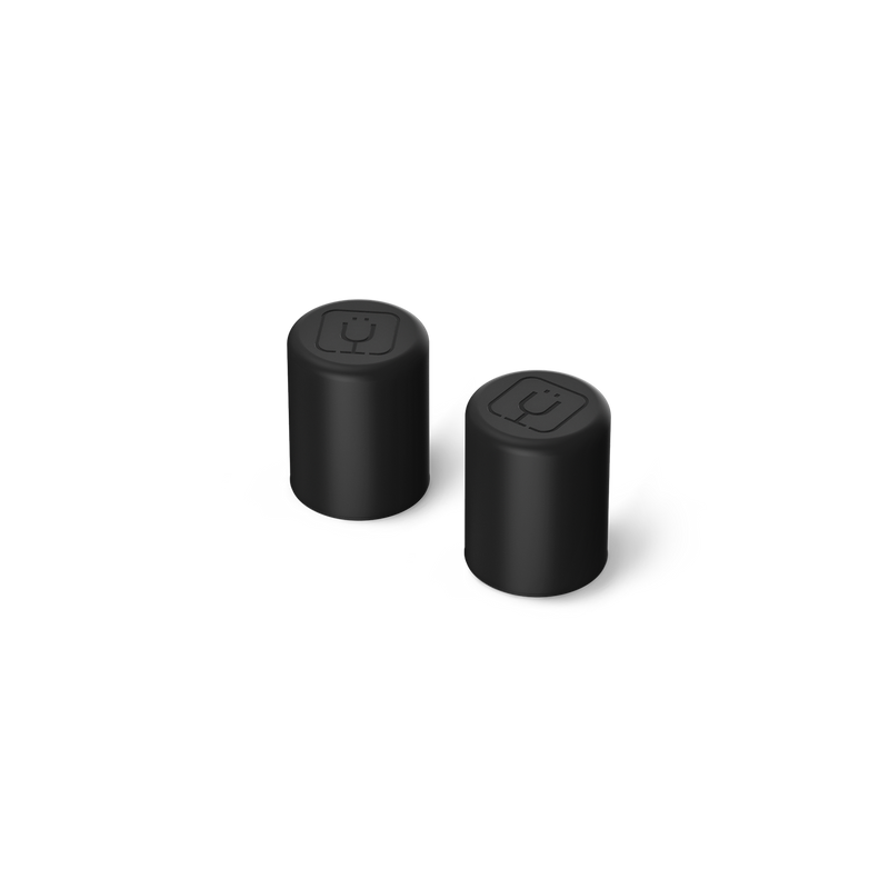 Magnetic Straw Cover | Black | 2-Pack - Travel Setup