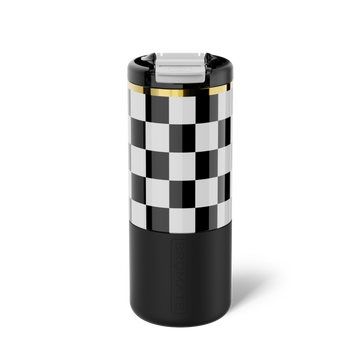 Strova 18oz | Black & White Checker - Ready Commute