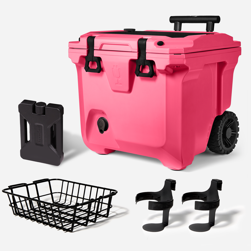 Br Tank 35-Quart Ultimate Day Trip Cooler Bundle | Neon Pink - Everyday Starter-Pack