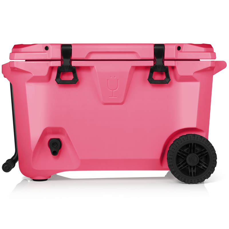 Br Tank 55-Quart Rolling Cooler | Neon Pink - Roadtrip Chill