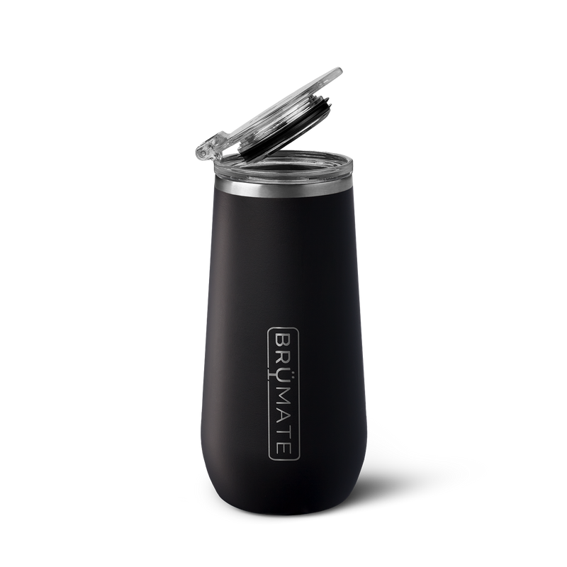 Champagne Flute | Matte Black | 12oz - Signature On-the-Go-Sip